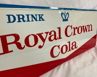 EMB. DRINK ROYAL CROWN COLA SIGN