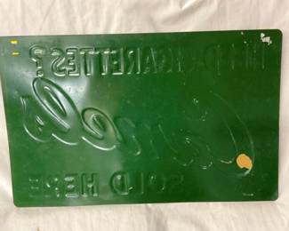 BACK VIEW CAMELS CIGARETTE SIGN 