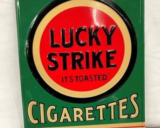 SST EMB. LUCKY STRIKE SIGN 10X13