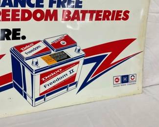 DST NOS BATTERY DEALER SIGN