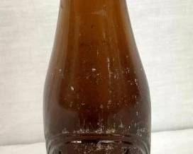 EARLY AMBER DR. PEPPER BOTTLE