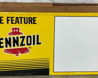 OLD STOCK PENNZOIL SIGN