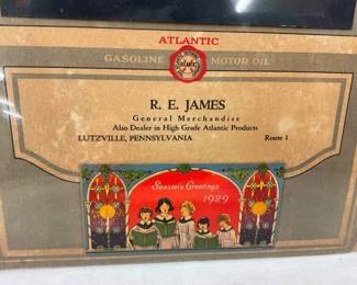 1929 ATLANTIC OIL CALENDAR