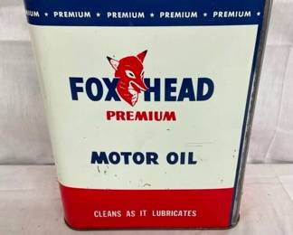 2G. FOX HEAD MOTOR OIL CAN W/ FOX