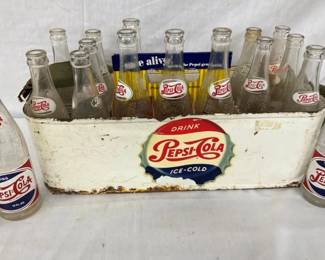 W/. VARIOUS PEPSI BOTTLES