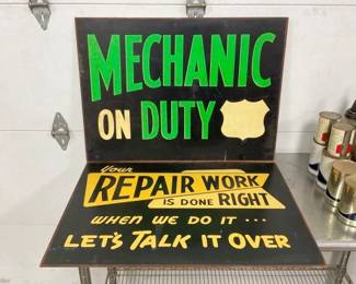 MASONITE SHOP SIGNS 32X23