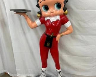 LIFE SIZE CAST ALUM. BETTY BOOP