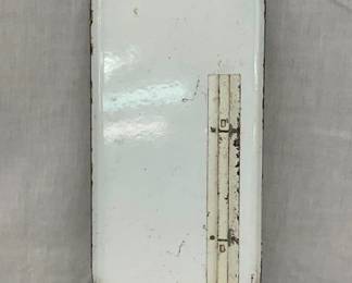 BACK VIEW PORC. 7-UP THERMOMETER 