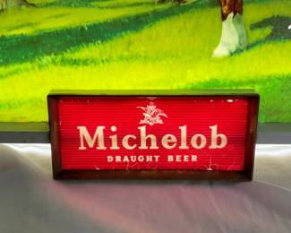 LIGHTED MICHELOB BEER SIGN 
