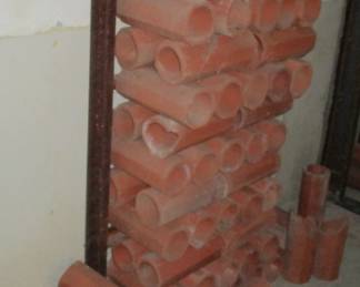 terracotta wine rack holders