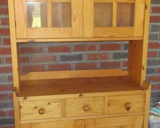 knotty pine cupboard