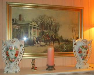 paris porcelain vases