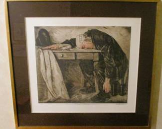 signed #ed french print