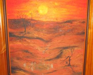 oil on canvas signed