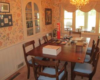 dining room table and chairs