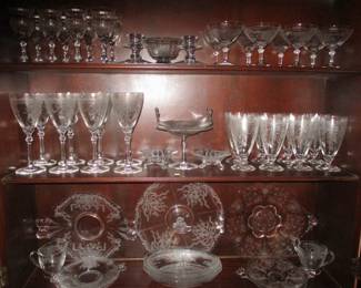 fostoria june pattern clear crystal