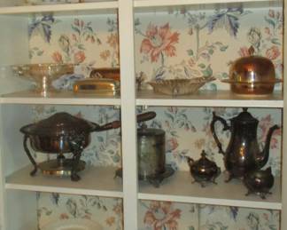 demitasse silverplate spode and other pieces