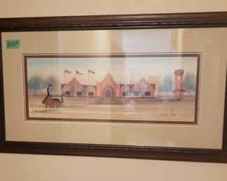 P. Buckley Moss print of the National Czech & Slovak Museum & Library