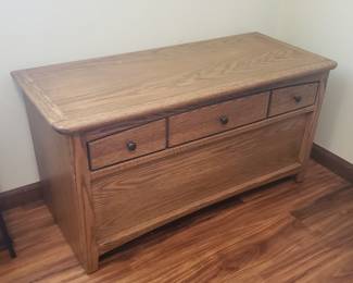 Oak cedar chest
