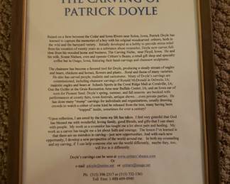 About the artist of the Santa carving