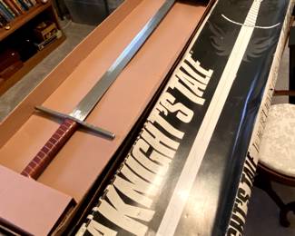 A Knight’s Tale Collector’s Sword in original box.
