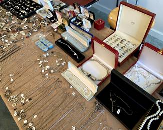 Some gold, sterling, pearls.