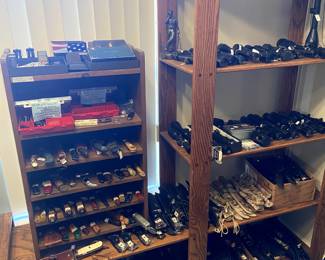 Awesome knife collection, and rifle scopes!