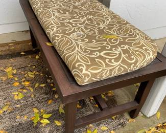 bench and cushion