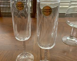 Cristal Darques France stemware