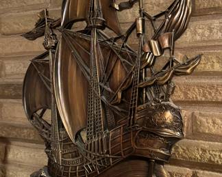 Metal Schooner Wall Hanging