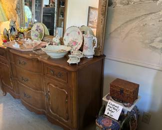 Dining Decor and Large Colorful Ceramic Elephant