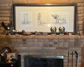 Original Art, Brass, Hunting Decor