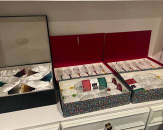 Crystal Glass collections in boxes (never used)