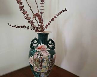 19" Japanese Decorative Vase - Dimensions -  9 Dia x 19 H - Price - $40