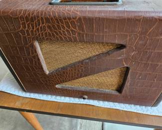 1950s Record Player with Built In Short Wave Radio - Dimensions -  19.5 x 15.25 x 10 - Price - $75