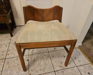 Mid-Century Modern - Vanity Seat - Early Mid-Century - Unique - Dimensions -  18 (seat) 22 topx16.5x24 - Price - $150