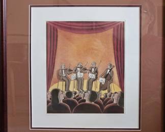 Dvorak's Quartet Musicians - John August Swanson - Dimensions -  19.75x21 - Price - $150