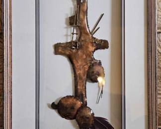 Mudheads - Bob Cooper - Metal Sculpture - Santa Fe, NM - Dimensions -  12.5x21 - Price - $40