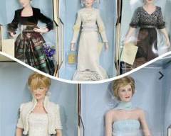5 The Franklin Mint Diana Princess Of Wales Porcelain Portrait Collectible Assorted Dolls in Orignal Boxes
