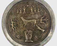 Fantastic Vintage Copper Plate High Relief Serving Tray or Wall hanging
