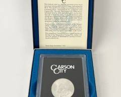 1883-CC U.S. Carson City Morgan 90% Silver Uncirculated Dollar Coin W/ Certificate Of Authenticity

