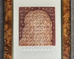 Martin Barooshian Intaglio Etching Signed & Numbered Da Vinci Textured 3D
