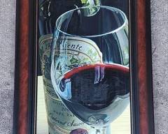 large Original Thomas Arvid Shine Like It Does Giclee on Canvas Wine Bottle

