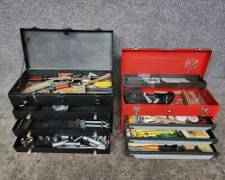 2 Vintage Tool Chests with Tools
