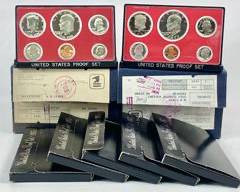 Three 1975 Bicentennial & Two 1977 US Proof Sets
