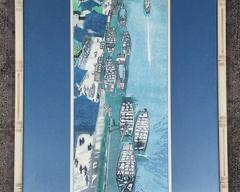 Original Chen She Santong Street in Sushon Chinese Woodblock Framed Print Pencil Signed
