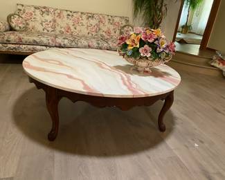 Slate Topped Table.  Will need help carrying this one.  It is heavy!