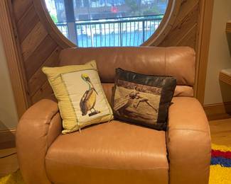 Electric leather recliner