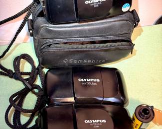 Vintage cameras and accessories-Olympus