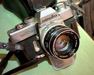 Vintage cameras and accessories-Minotta